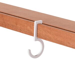 Figr1 Metal hook for wall shelf white